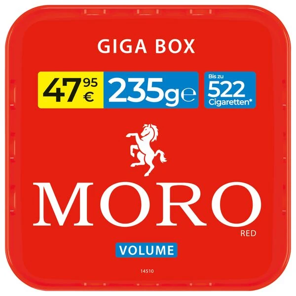 Moro Volumen Rot Giga Box Stopftabak (235g) (Kopie)