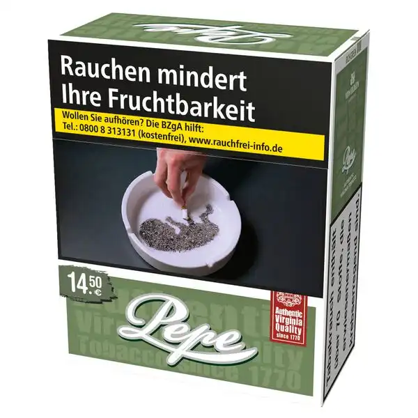 Pepe Rich Green 3XL Filterzigaretten, 4 x 40 Stück