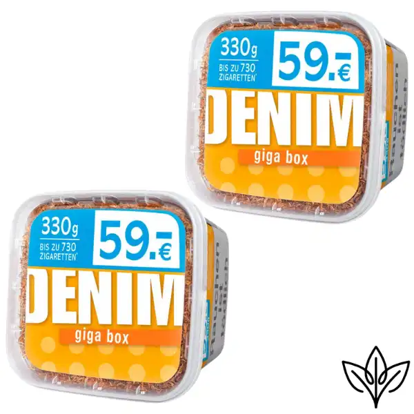 2 x Denim Volumen Tabak 5XL (315g)