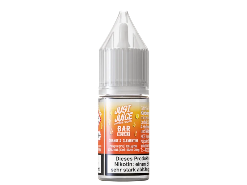 Just Juice - Bar - Orange & Clementine - 10ml Fertigliquid (Nikotinsalz)