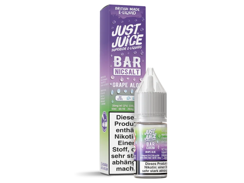 Just Juice - Bar - Grape Aloe - 10ml Fertigliquid (Nikotinsalz)