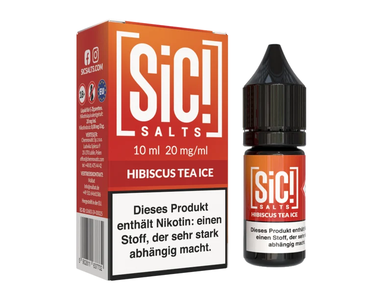 SiC! Salts - Hibiscus Tea Ice - 10ml Fertigliquid (Nikotinsalz)