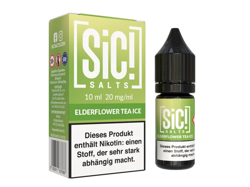 SiC! Salts - Elderflower Tea Ice - 10ml Fertigliquid (Nikotinsalz)