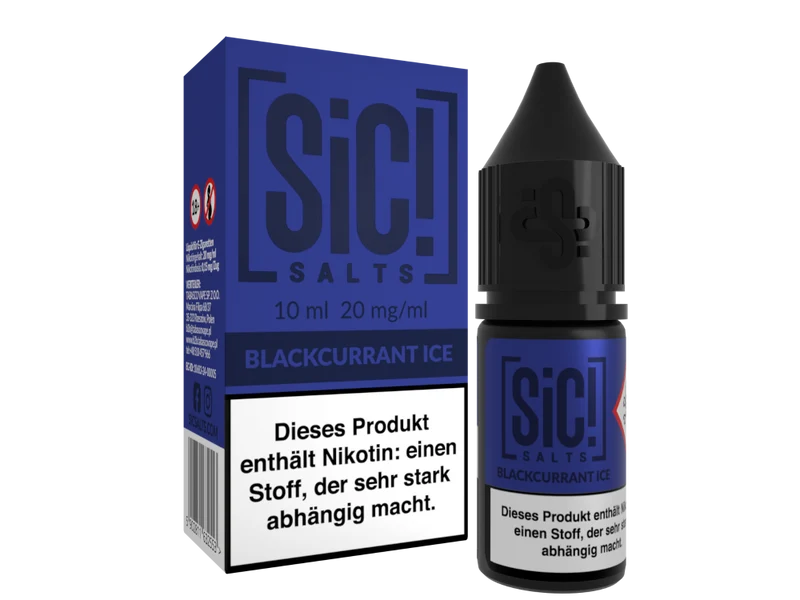 SiC! Salts - Blackcurrant Ice - 10ml Fertigliquid (Nikotinsalz)