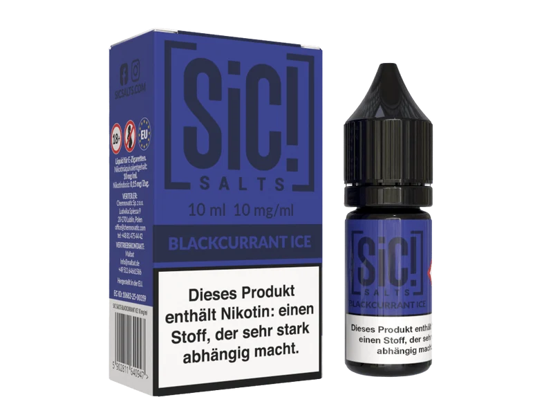 SiC! Salts - Blackcurrant Ice - 10ml Fertigliquid (Nikotinsalz)