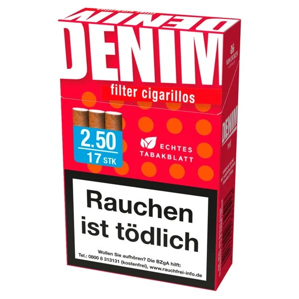 Denim Red Naturdeckblatt L-Box (10x17)