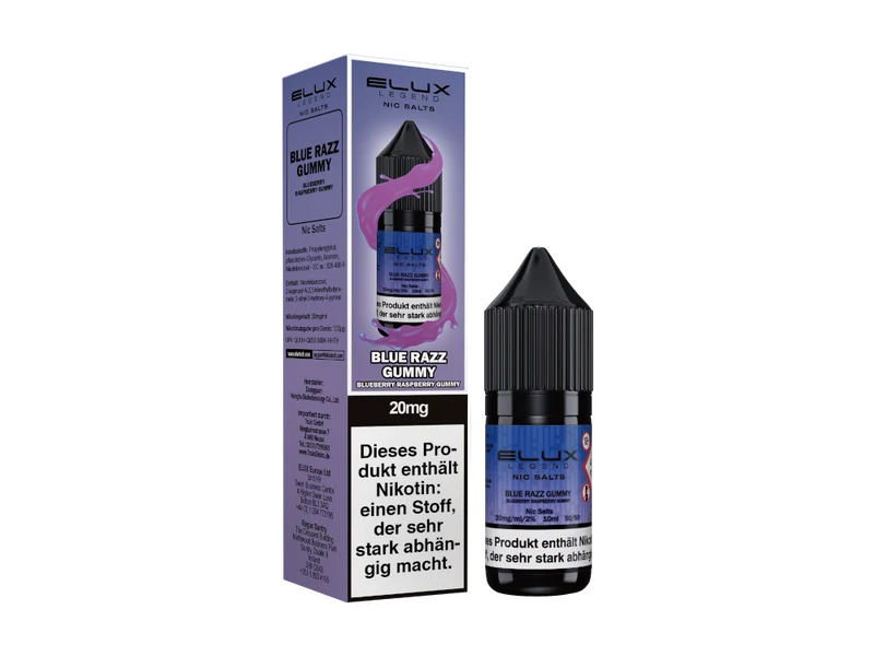Elux - Blue Razz Gummy - 10ml Fertigliquid (Nikotinsalz)