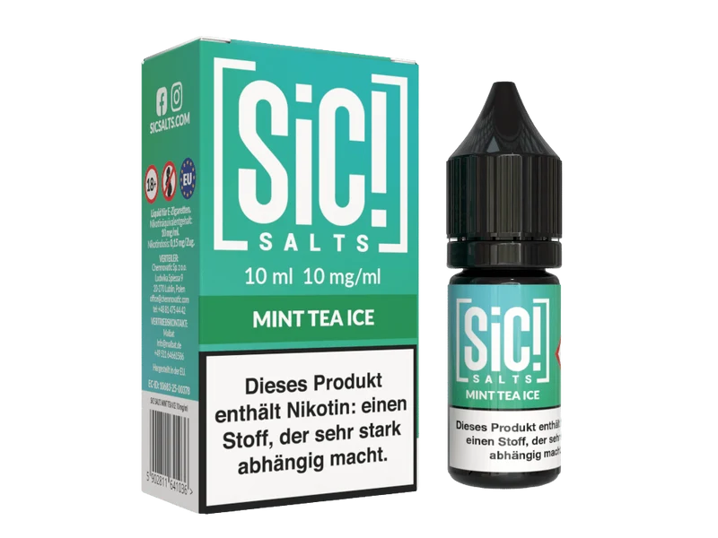 SiC! Salts - Mint Tea Ice - 10ml Fertigliquid (Nikotinsalz)