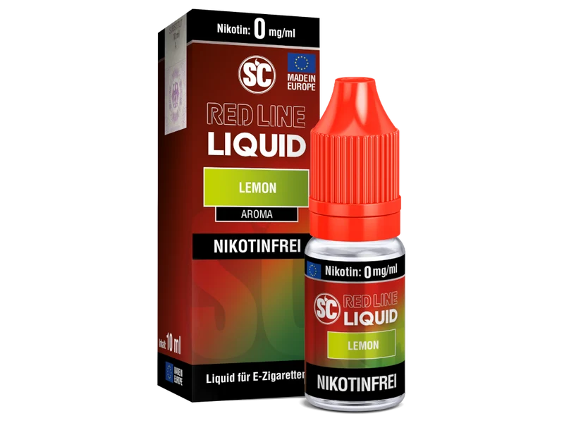 SC - Red Line - Lemon - 10ml Fertigliquid (Nikotinfrei/Nikotin)