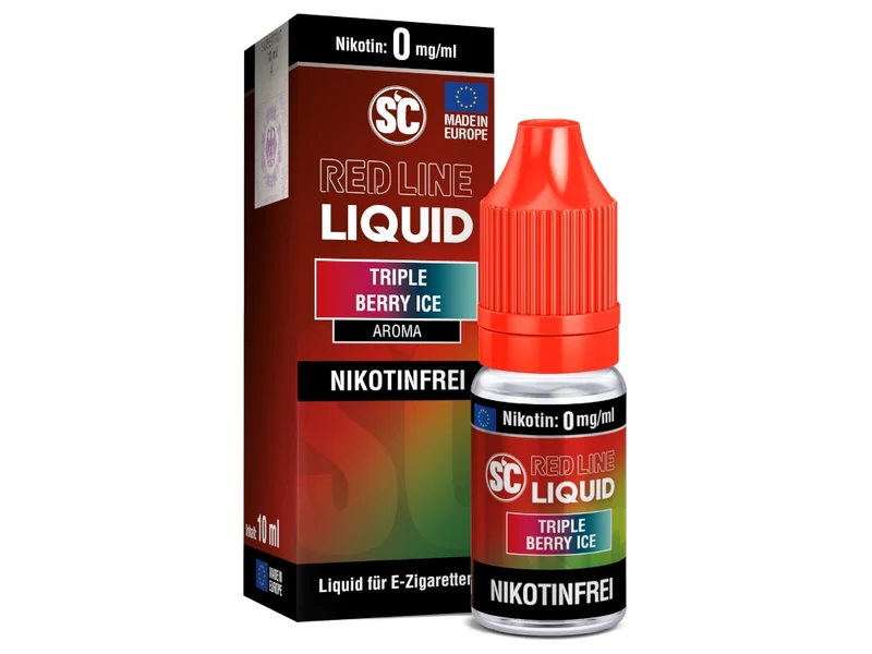 SC - Red Line - Triple Berry Ice - 10ml Fertigliquid (Nikotinfrei/Nikotin)