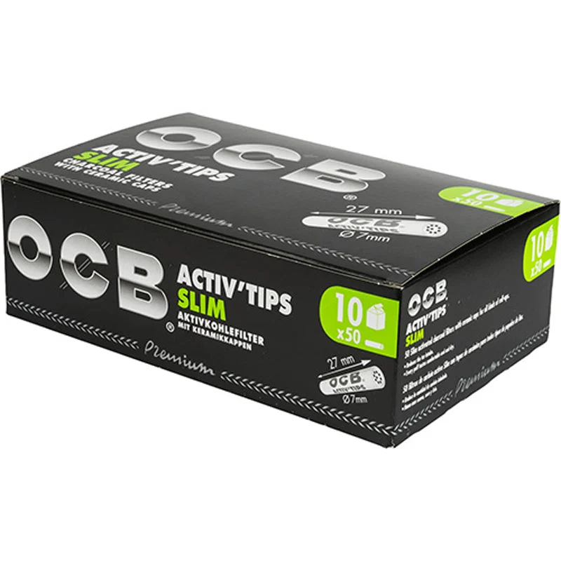 OCB Activ'Tips Slim Filter 7mm 10/50