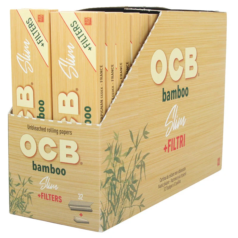 OCB Bamboo Slim + Tips 32 Heftchen á 32 Blatt + Tips