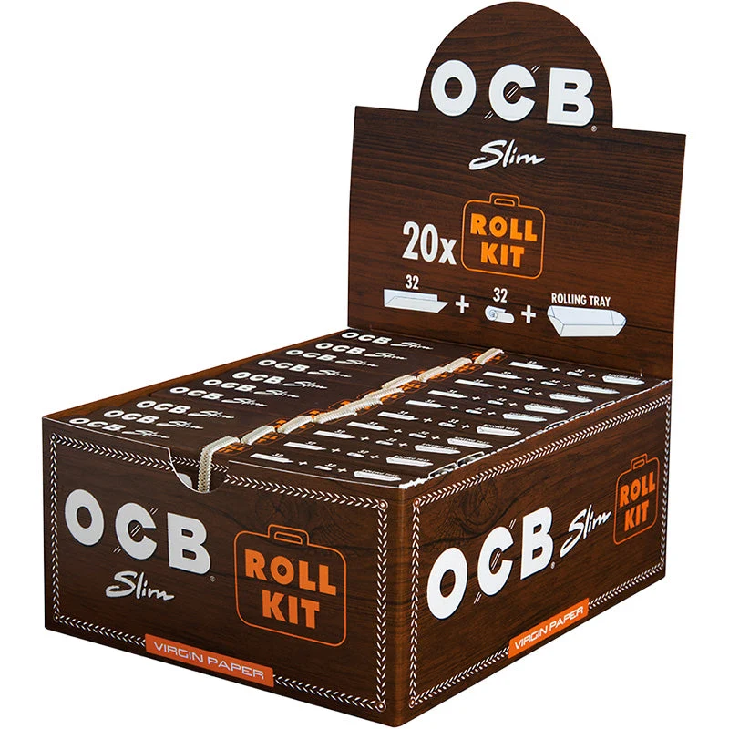 OCB Unbleached Roll Kit Virgin Paper 20/32