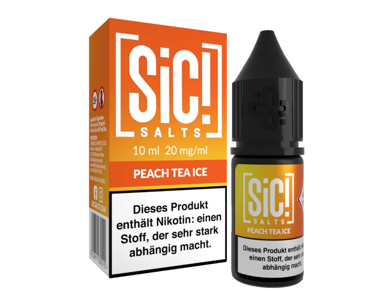 SiC! Salts Nikotinsalz Liquid Peach Tea Ice