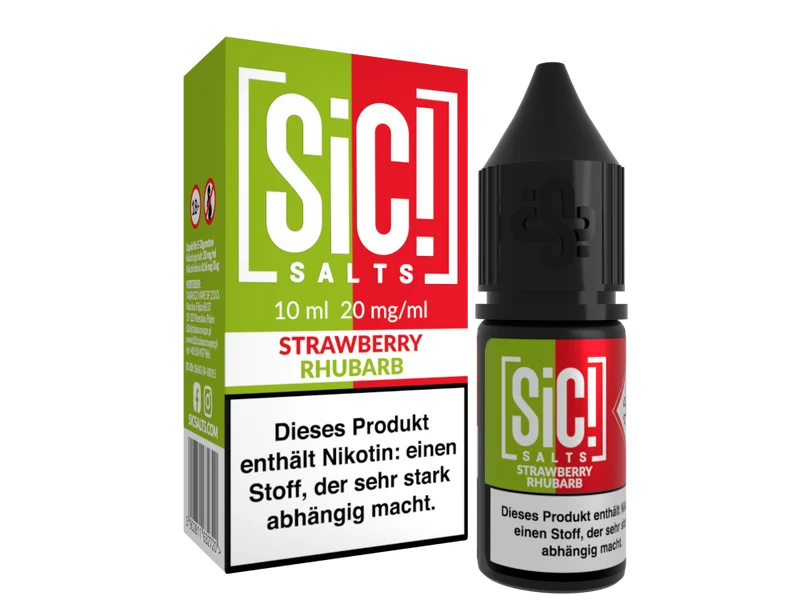 SiC! Salts Nikotinsalz Liquid Strawberry Rhubarb