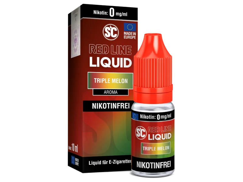 SC - Red Line - Triple Melon - 10ml Fertigliquid (Nikotinfrei/Nikotin)