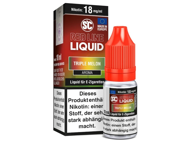 SC - Red Line - Triple Melon - 10ml Fertigliquid (Nikotinfrei/Nikotin)