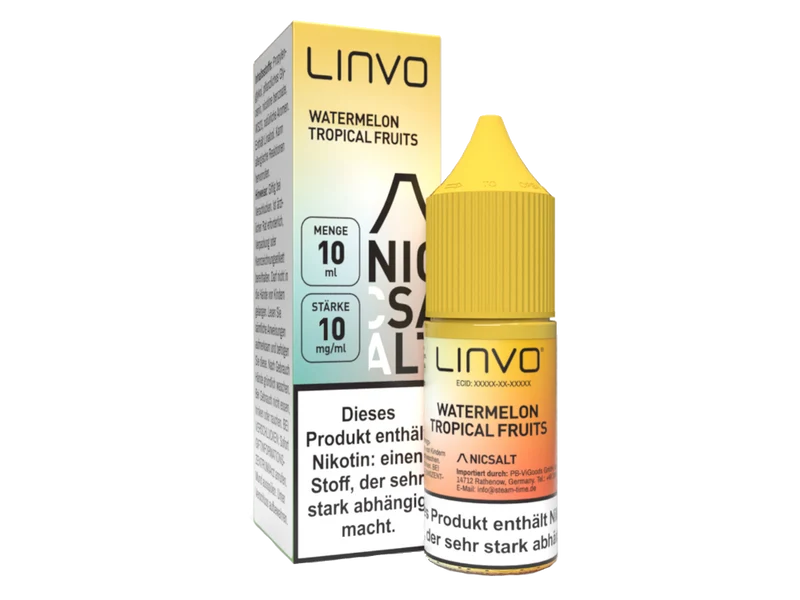 Linvo - Watermelon Tropical Fruits - 10ml Fertigliquid (Nikotinsalz)