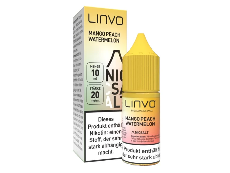 Linvo - Mango Peach Watermelon - 10ml Fertigliquid (Nikotinsalz)