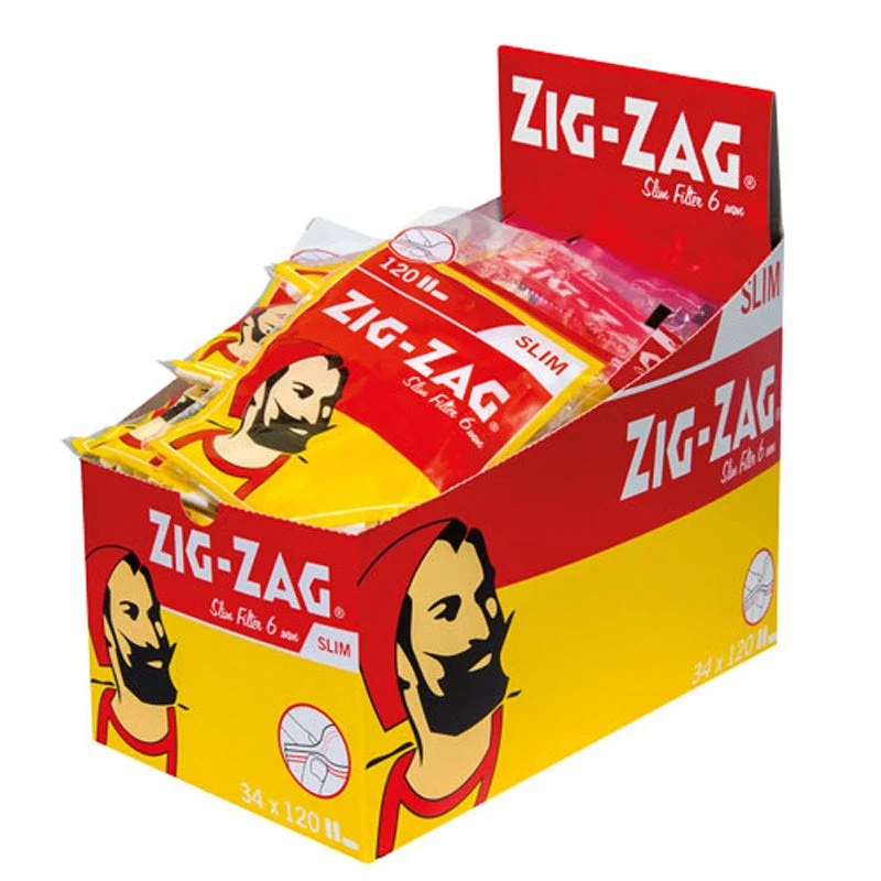 ZIG ZAG Spezial Drehfilter slim 6 mm 34 Beutel