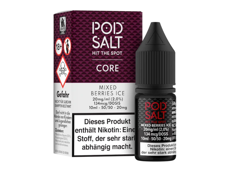 Pod Salt Core Nikotinsalz Liquid Mixed Berries Ice