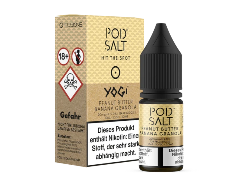 Pod Salt Fusion Peanut Butter Banana Granola Nikotinsalz Liquid
