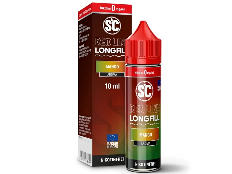 SC - Red Line - Mango - 10ml Longfill Aroma (60ml Flasche)