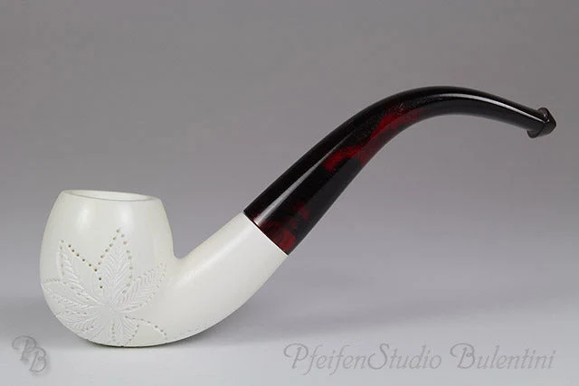 Meerschaumpfeife Midi HANFBLATT M1426