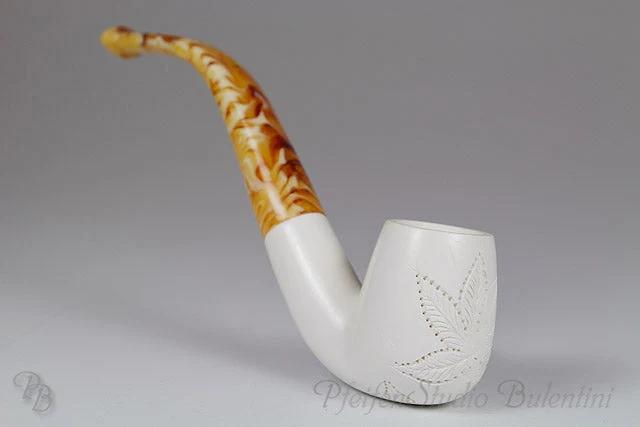 Meerschaumpfeife Midi HANFBLATT M1425