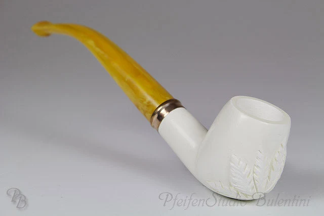 Meerschaumpfeife Midi HANFBLATT M1417