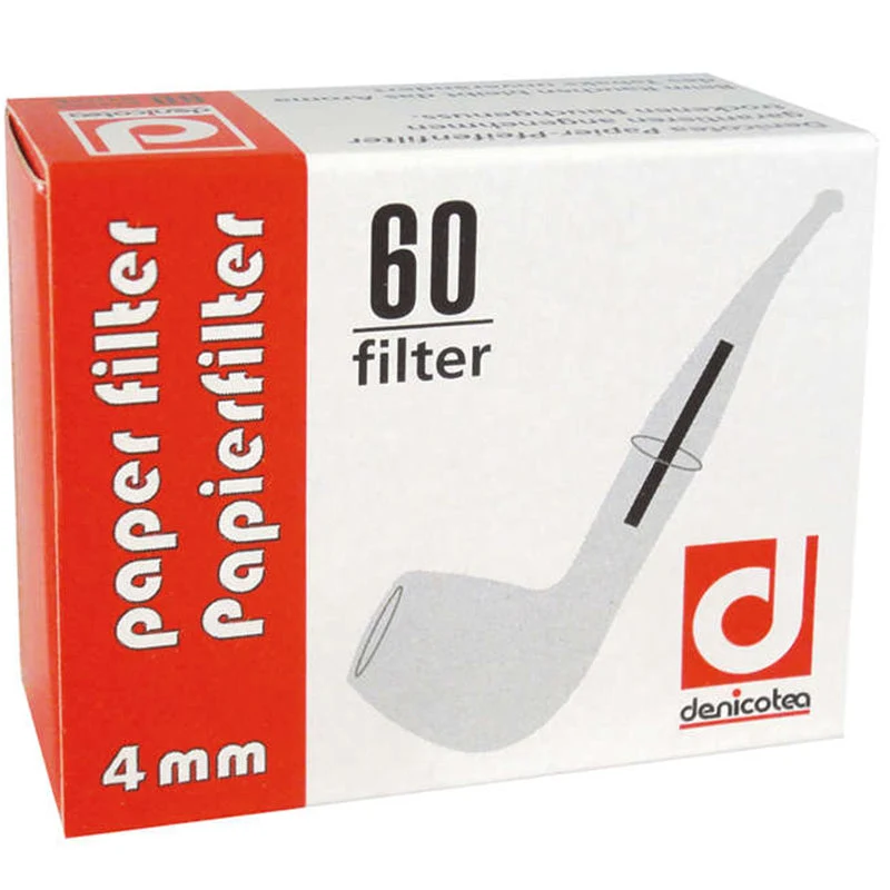 Denicotea Papierfilter 4mm 60er Packung