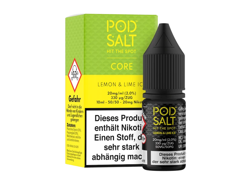 Pod Salt Core Nikotinsalz Liquid Lemon & Lime Ice