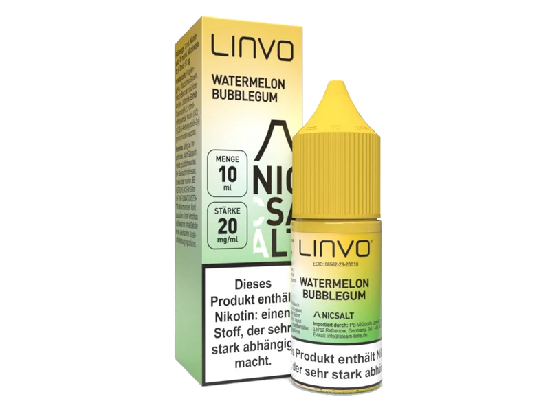 Linvo Watermelon Bubble Gum Nikotinsalz Liquid 20 mg/ml