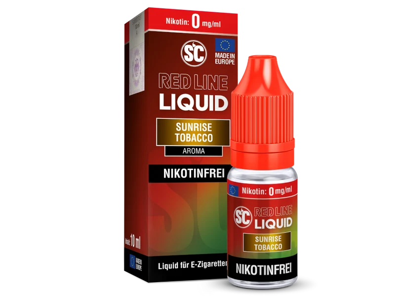 SC - Red Line - Sunrise Tobacco - 10ml Fertigliquid (Nikotinfrei/Nikotinsalz)
