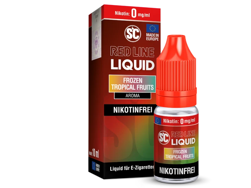 SC - Red Line - Frozen Tropical Fruits - 10ml Fertigliquid (Nikotinfrei/Nikotinsalz)