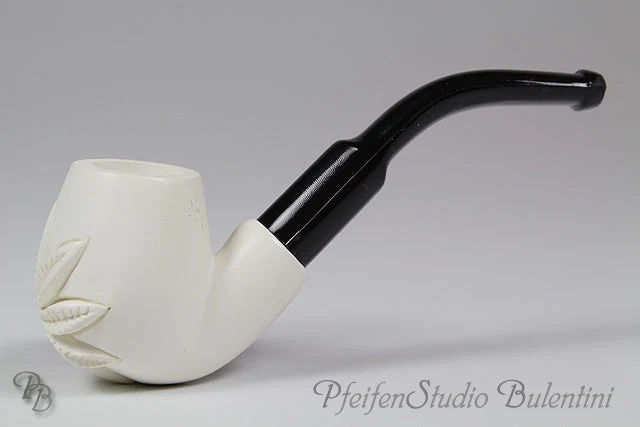 Meerschaumpfeife Mini HANFBLATT 0385