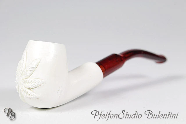 Meerschaumpfeife Mini HANFBLATT 1086