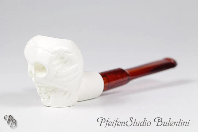Meerschaumpfeife Mini SKULL 1061