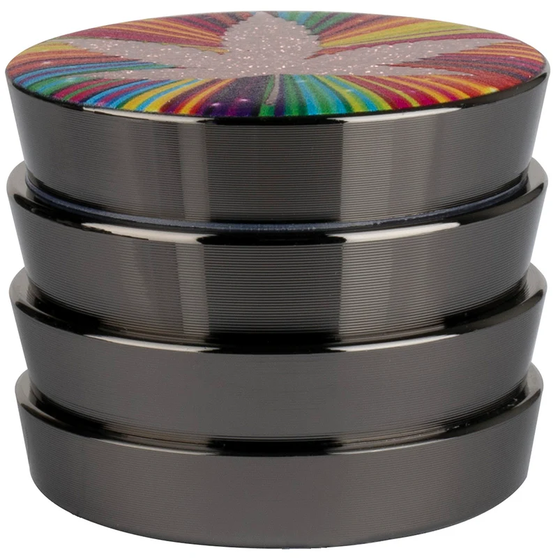 Zorr Grinder Flashing Leaf design 43 mm - 4 Teile
