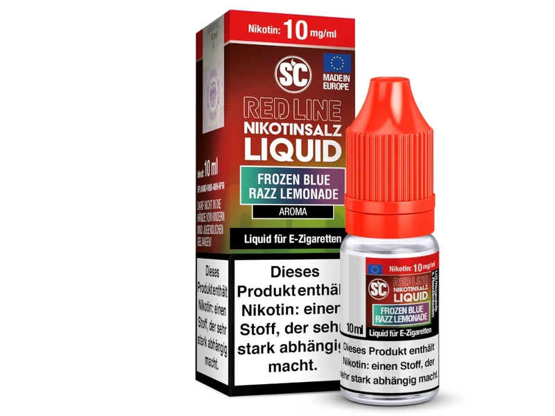 SC - Red Line - Frozen Blue Razz Lemonade - 10ml Fertigliquid (Nikotinfrei/Nikotinsalz)