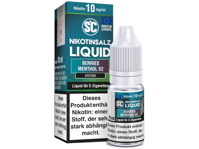 SC - Berries Menthol V2 - 10ml Fertigliquid (Nikotinfrei/Nikotinsalz)