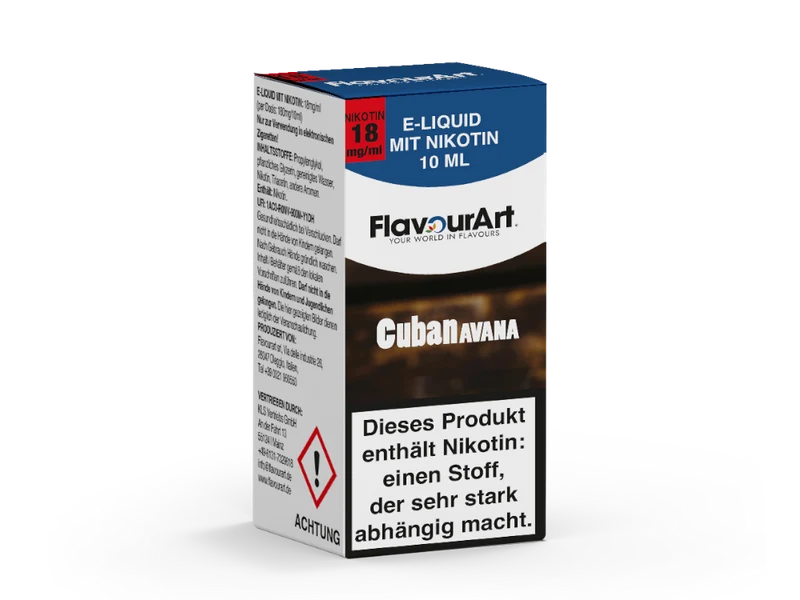 FlavourArt - Cuban Avana - 10ml Fertigliquid (Nikotin)
