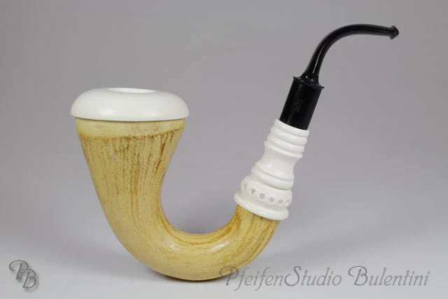 Original CALABASH Pfeife Meerschaumeinsatz Blockmeerschaum AES12