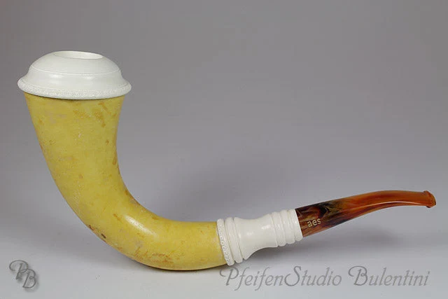Original CALABASH Pfeife Meerschaumeinsatz Blockmeerschaum AES17