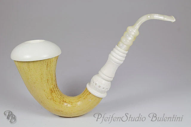 Original CALABASH Pfeife Meerschaumeinsatz Blockmeerschaum AES15