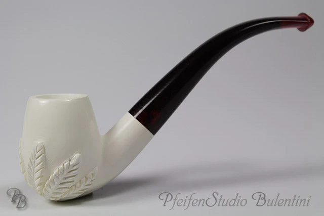 Meerschaumpfeife Midi HANFBLATT M0575