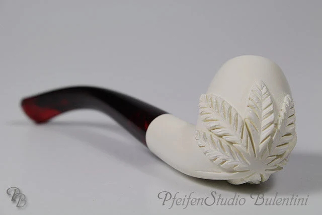Meerschaumpfeife Midi HANFBLATT M0575