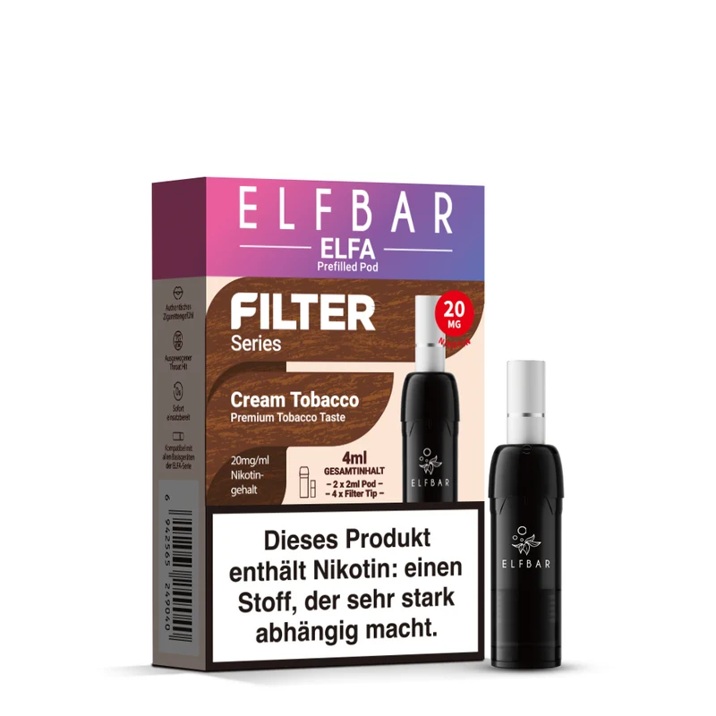 ELFA Filter Pod Cream Tobacco