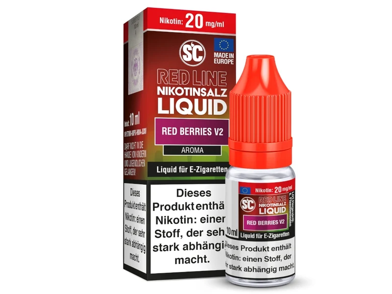 SC - Red Line - Red Berries V2 - 10ml Fertigliquid (Nikotinfrei/Nikotinsalz)