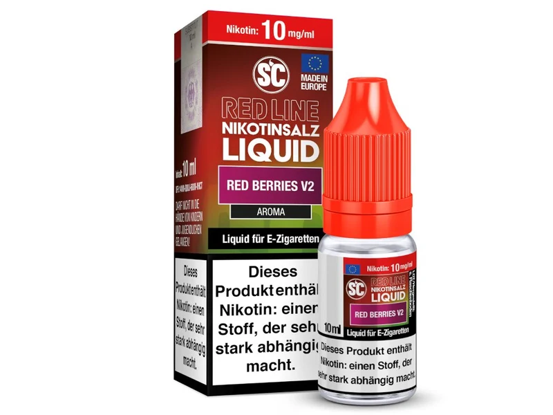 SC - Red Line - Red Berries V2 - 10ml Fertigliquid (Nikotinfrei/Nikotinsalz)